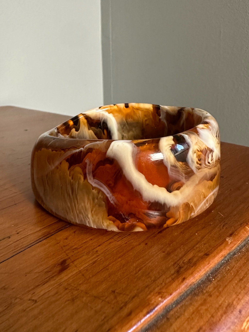 Chunky Root Beer Acrylic Bracelet